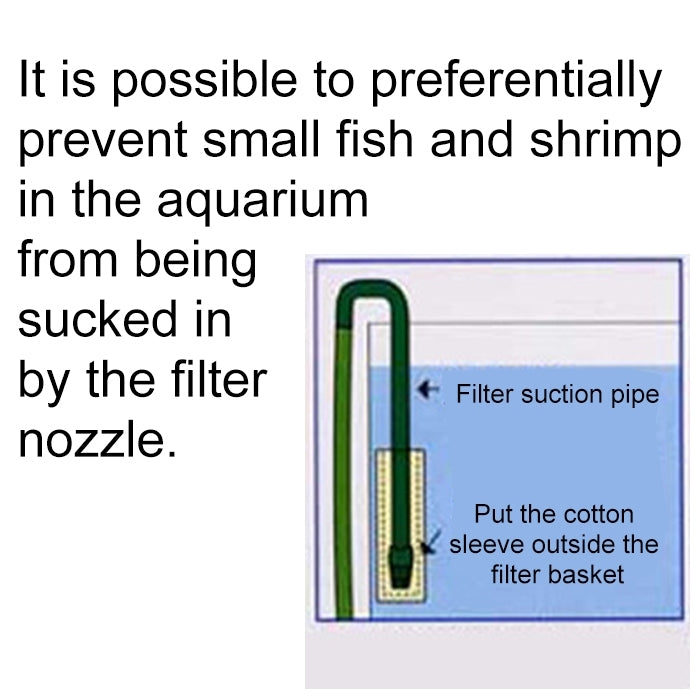 10 PCS Special Protection Cotton Sleeve for Aquarium Filter Suction Port, Inside Diameter: 15mm
