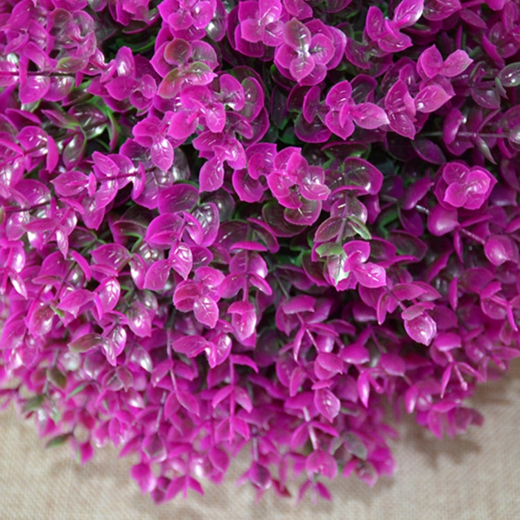 Artificial Purple Eucalyptus Plant Ball Tree Wedding Event Home Outdoor Decoration Hanging Ornament, Diameter: 7.5 inch