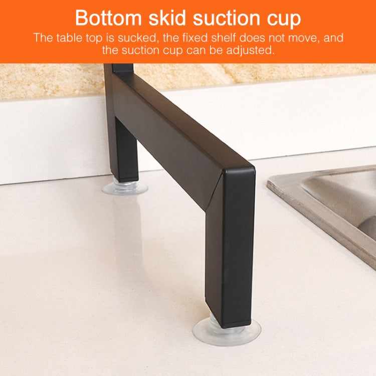 62cm Stainless Steel Kitchen Bowl Dish Knife Chopping Block Chopsticks Drain Rack Storage Holder, Deluxe Version