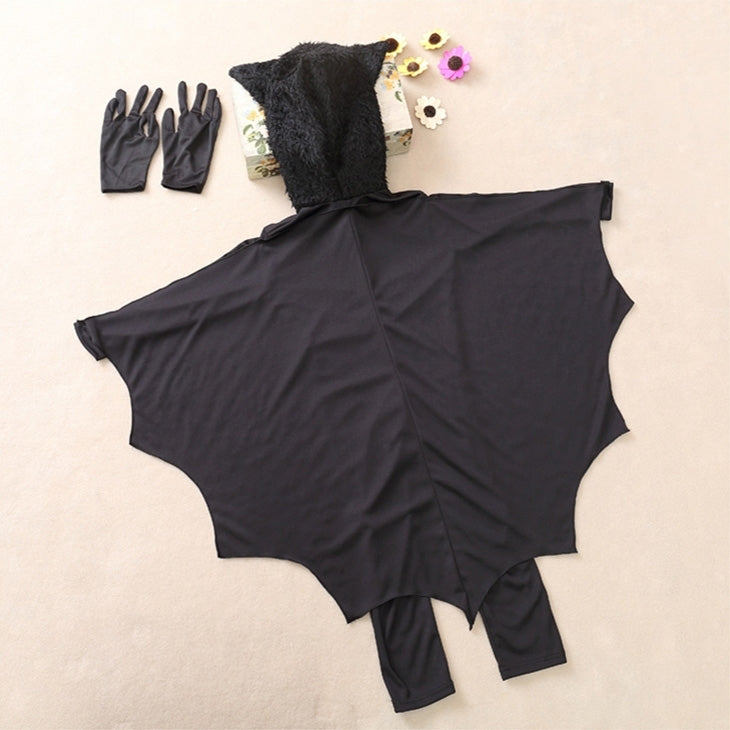 Halloween Costume Children Jumpsuit Bat Style Cosplay Costumes Stage Suit Size:L, Suggested Height:130-140cm