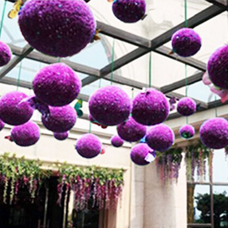 Artificial Grass Plant Ball Topiary Wedding Event Home Outdoor Decoration Hanging Ornament, Diameter: 14.7 inch