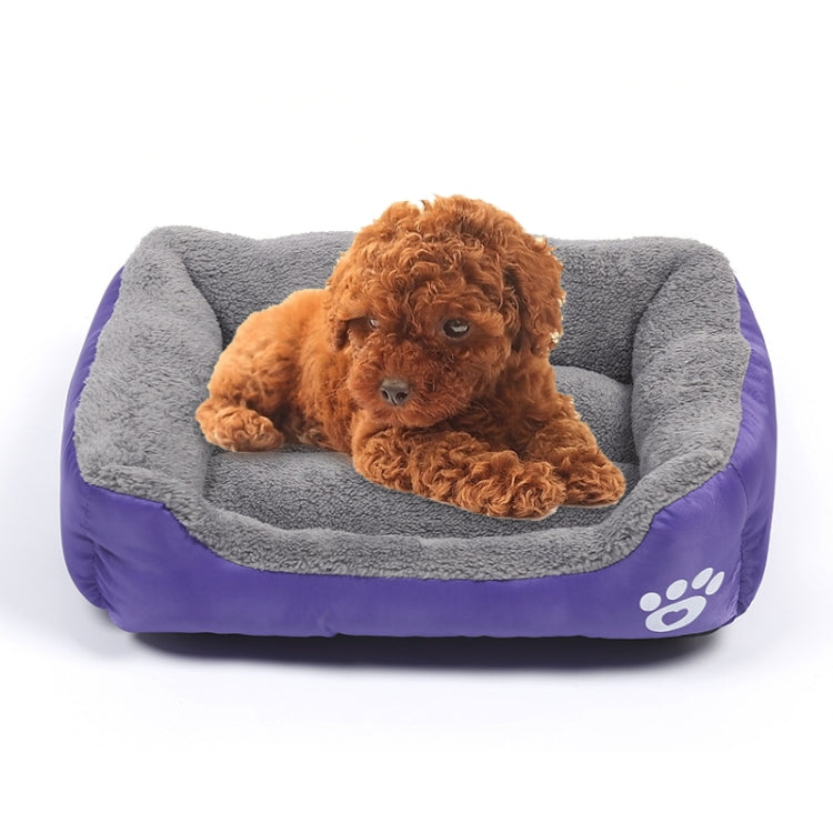 Candy Color Four Seasons Genuine Warm Pet Dog Kennel Mat Teddy Dog Mat, Size: 3XL, 110×82×20cm
