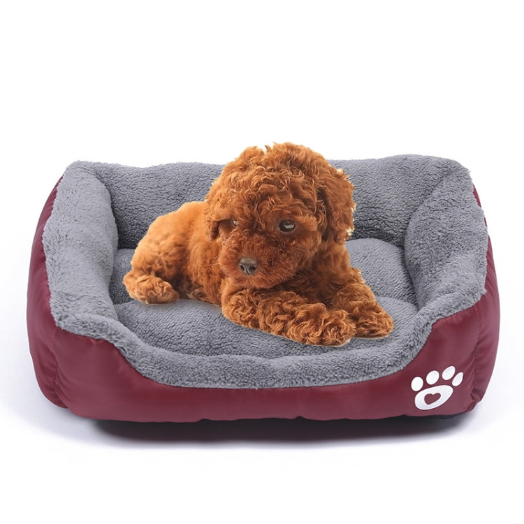 Candy Color Four Seasons Genuine Warm Pet Dog Kennel Mat Teddy Dog Mat, Size: 3XL, 110×82×20cm