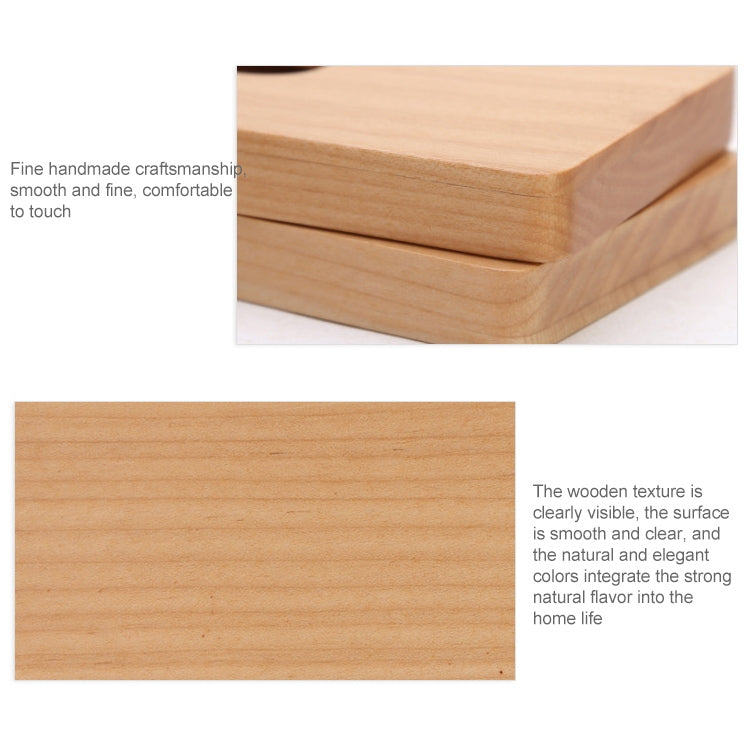 Business U-shaped Wooden Maple Card Holder Credit Card ID Case Holder