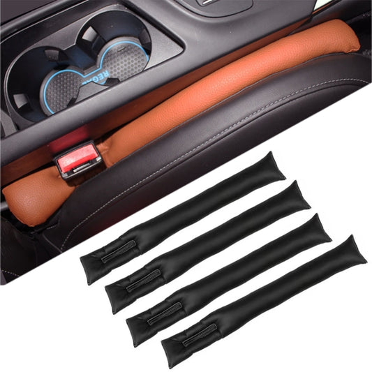 4 Piece Leather Car Seat Gap Filler & Protector - Stylish Spacer for Preventing Lost Items