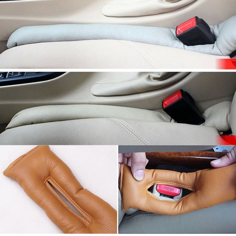 4 Piece Leather Car Seat Gap Filler & Protector - Stylish Spacer for Preventing Lost Items