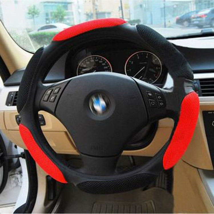 Breathable 3D Sandwich Slip-Resistant Steering Wheel Cover for Safe Driving