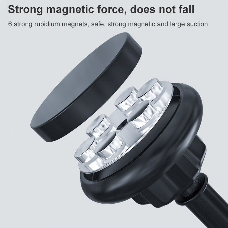 Versatile 360-Degree Magnetic Car Phone Mount with Adjustable Arm