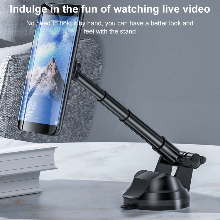 Versatile 360-Degree Magnetic Car Phone Mount with Adjustable Arm