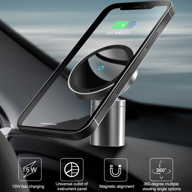 MagSafe Magnetic 15W Aluminium Alloy Wireless Car Charger & Phone Mount