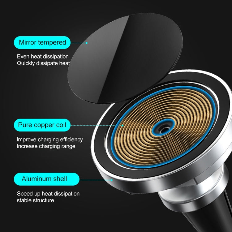 MagSafe Magnetic 15W Aluminium Alloy Wireless Car Charger & Phone Mount