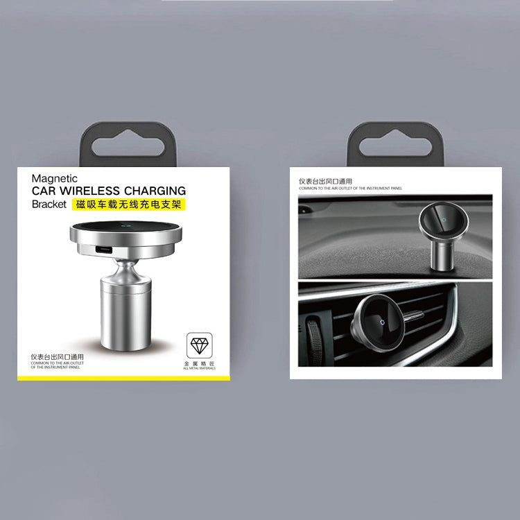 MagSafe Magnetic 15W Aluminium Alloy Wireless Car Charger & Phone Mount