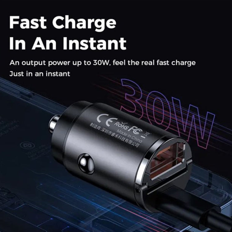 REMAX RCC332 Tanya Pro Series 2 in 1 Car 30W PD Fast Charger, RCC332 (Black), RCC332 (Grey)