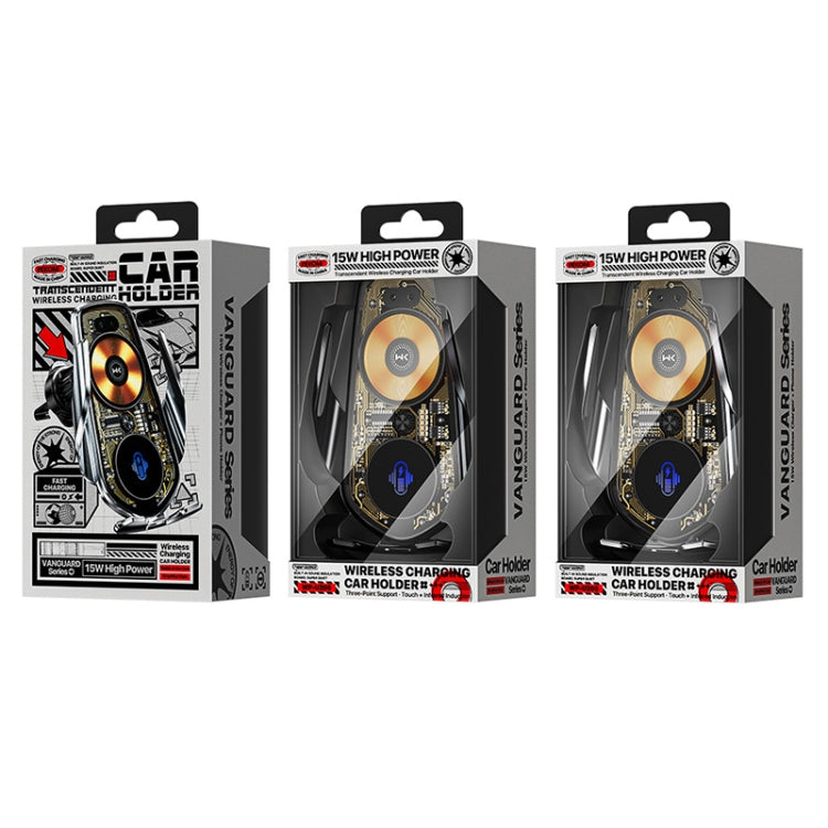 Vanguard Series 15W Transcendent Wireless Car Charger with Touch & Infrared Sensing