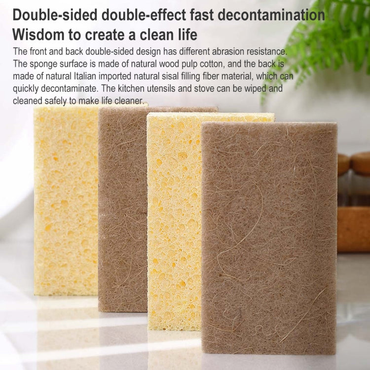 Original Xiaomi Youpin 2 PCS Quange Natural Sisal Cellulose Sponge Dishwashing Brush