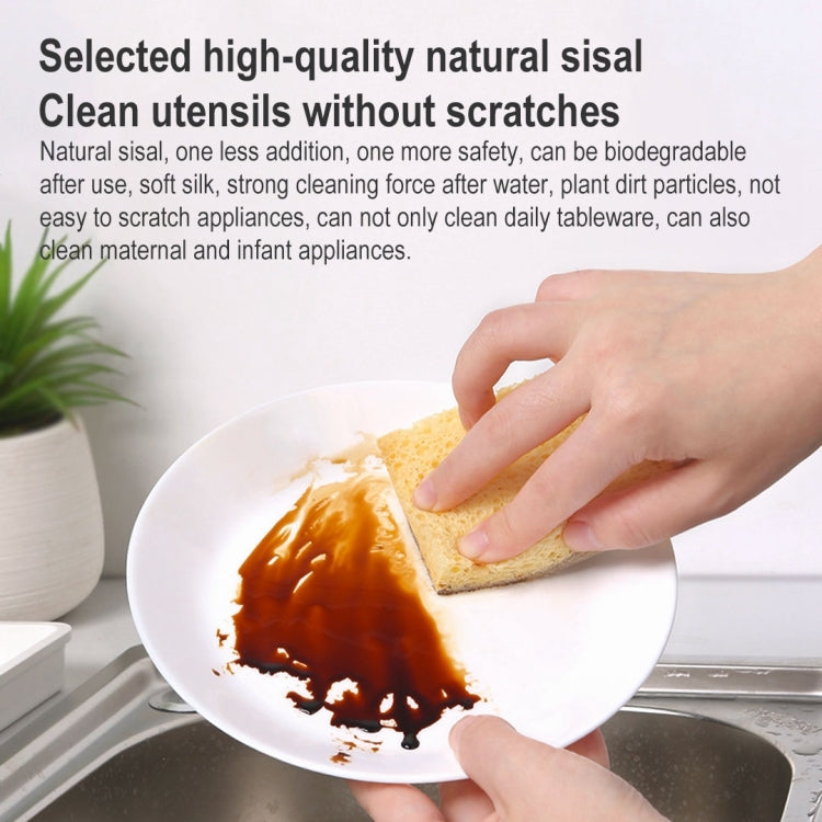 Original Xiaomi Youpin 2 PCS Quange Natural Sisal Cellulose Sponge Dishwashing Brush