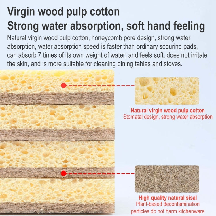 Original Xiaomi Youpin 2 PCS Quange Natural Sisal Cellulose Sponge Dishwashing Brush
