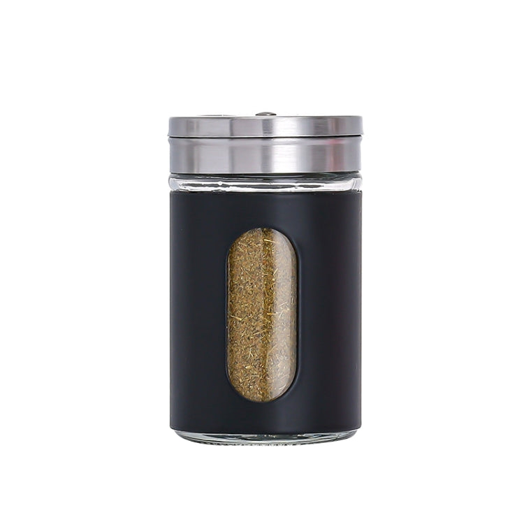 Stainless Steel Lid Glass Seasoning Jar Kitchen Supplies