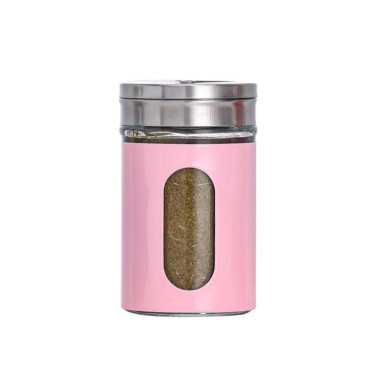 Stainless Steel Lid Glass Seasoning Jar Kitchen Supplies
