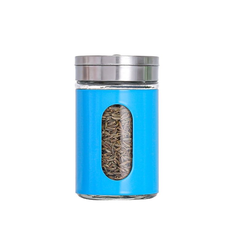 Stainless Steel Lid Glass Seasoning Jar Kitchen Supplies