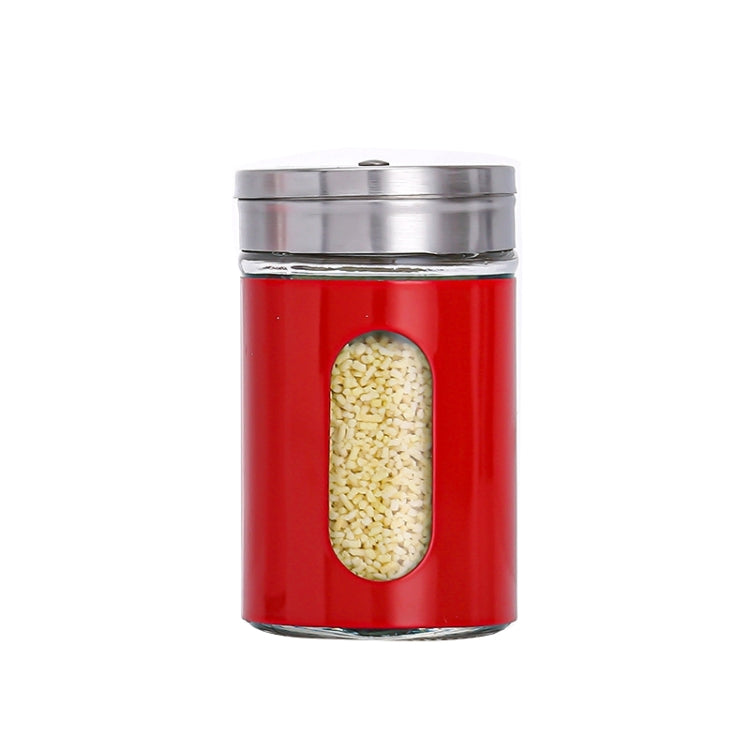 Stainless Steel Lid Glass Seasoning Jar Kitchen Supplies
