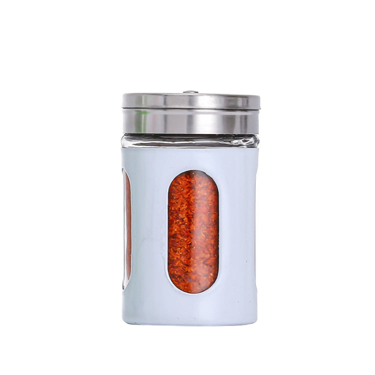 Stainless Steel Lid Glass Seasoning Jar Kitchen Supplies