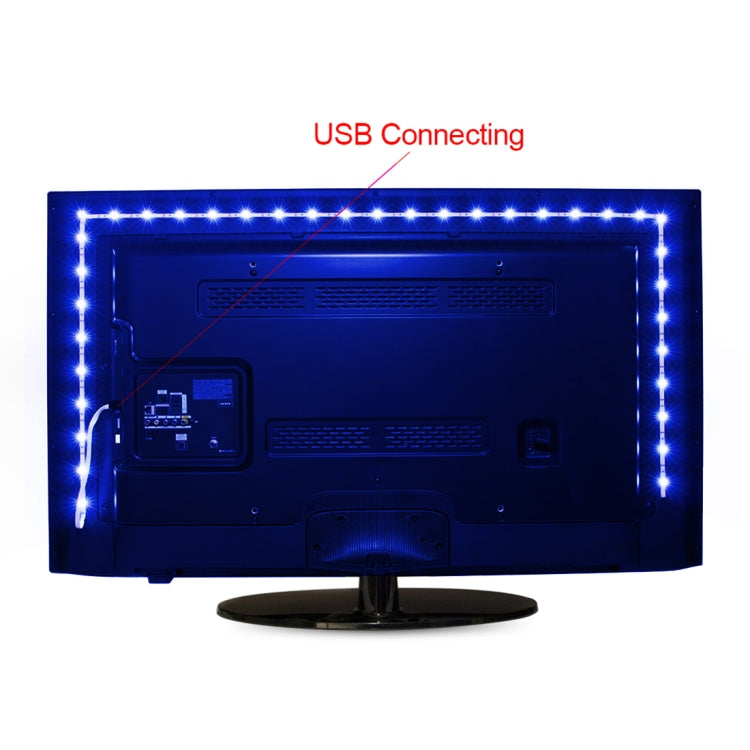 60 LEDs SMD 5050 with 50cm USB Interface Cable & 17 Keys Remote Control, DC 5V