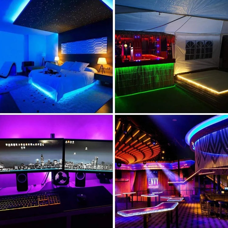 4:1 2m Bare Board 5050 SMD RGB LED Rope Light, 12V 2A 100-240V