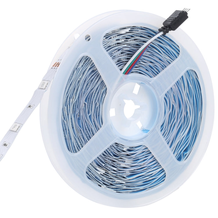 10m 300 LEDs SMD 5050 IP44 Waterproof RGB Light Strip with 24-keys Remote Control, EU Plug