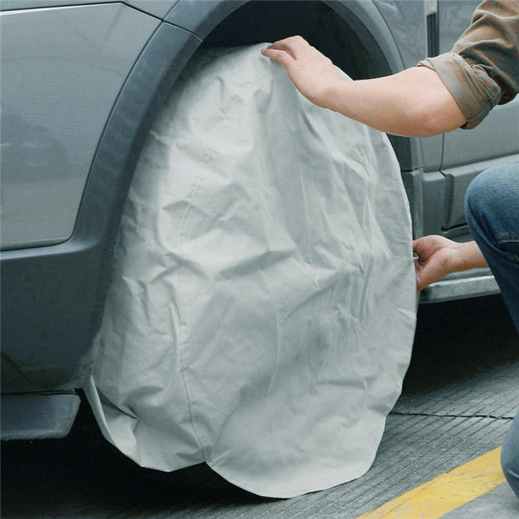 4PCS 210D Oxford Cloth RV Caravan Tire Dustproof and Waterproof Cover For 27-29 inch