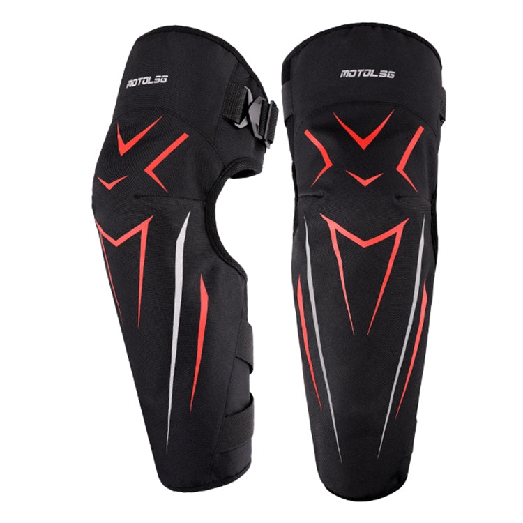 MOTOLSG 2 in 1 Knee Pads Motorcycle Bicycle Riding Warm Fleece Soft Protective Gear