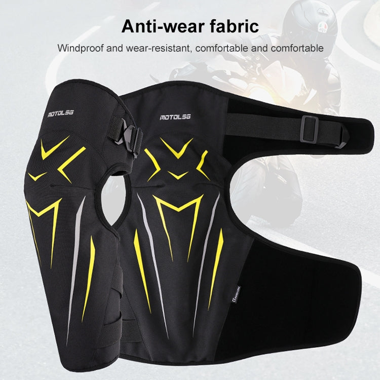 MOTOLSG 2 in 1 Knee Pads Motorcycle Bicycle Riding Warm Fleece Soft Protective Gear