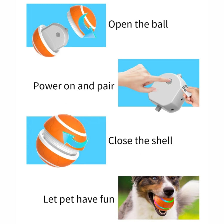 O1 Intelligent Remote Control Pet Toy Dog Training Luminous Ball