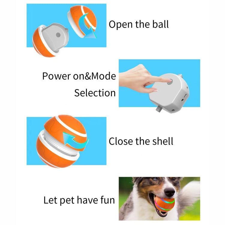 O1 Intelligent Auto Pet Toy Dog Training Luminous Ball