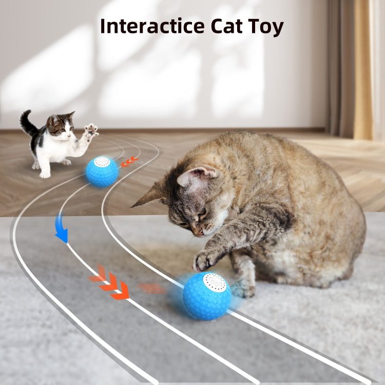 C1 Intelligent Auto Pet Toy Cat Training Luminous Ball, No Remote Control