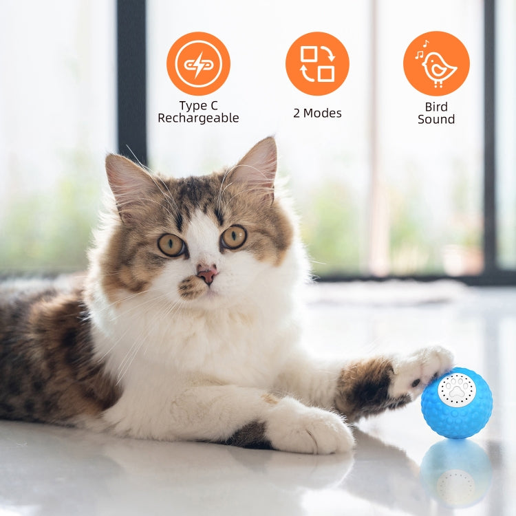 C1 Intelligent Auto Pet Toy Cat Training Luminous Ball, No Remote Control