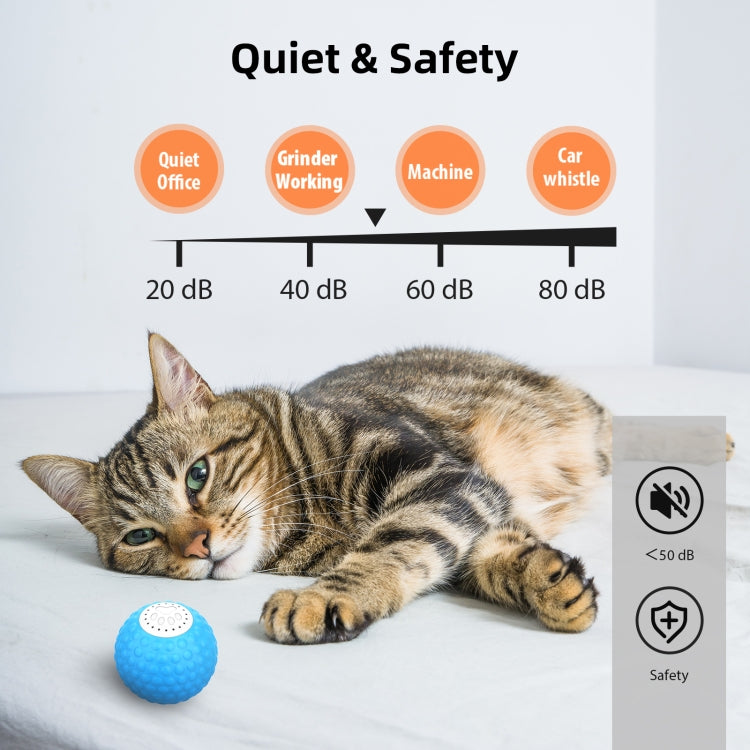 C1 Intelligent Auto Pet Toy Cat Training Luminous Ball, No Remote Control
