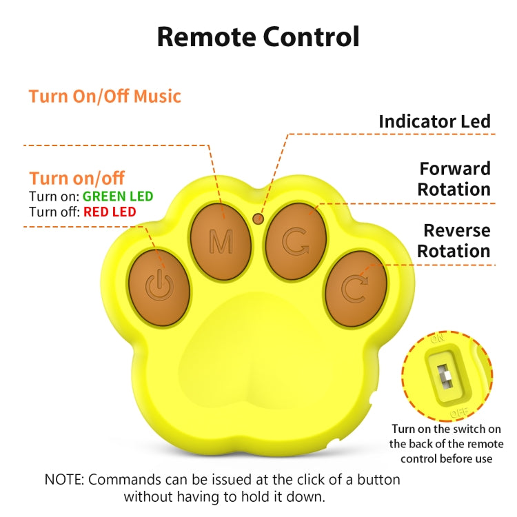 C1 Intelligent Remote Control Pet Toy Cat Training Luminous Ball