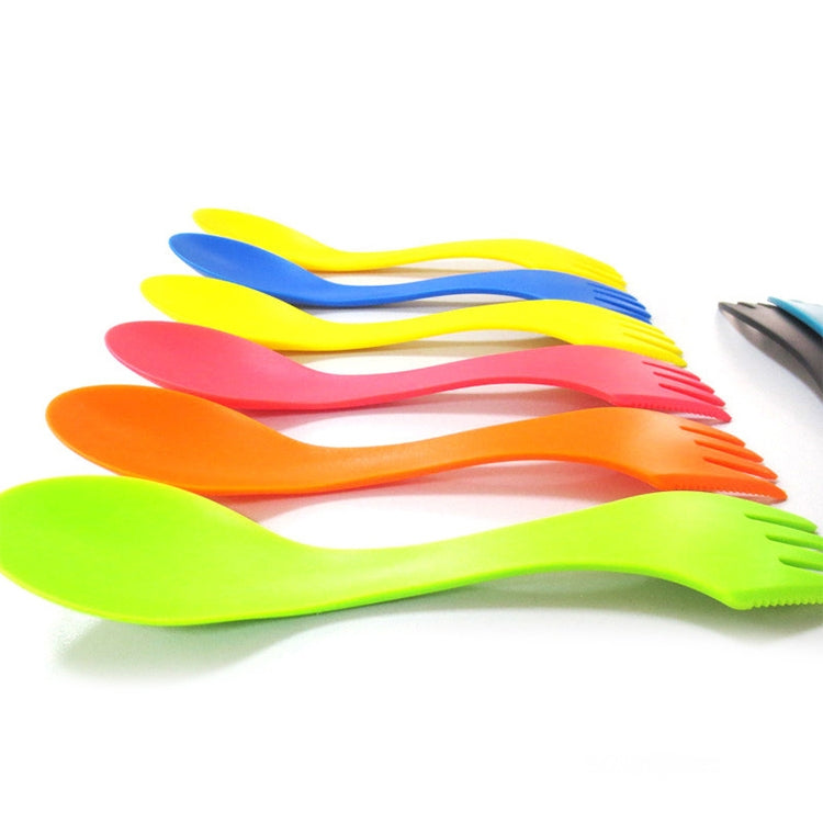6 in 1 Set Colorful ABS Knife / Fork / Spoon Set