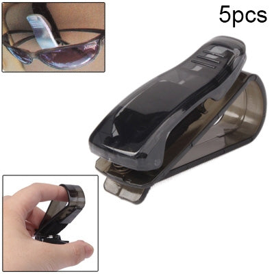 5-Piece Stylish Car Sunglasses Clip Holder