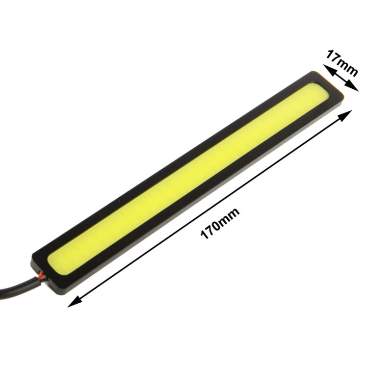 2 x 6W DIY White LED Daytime Running Light / DRL Lamp, Length: 17cm