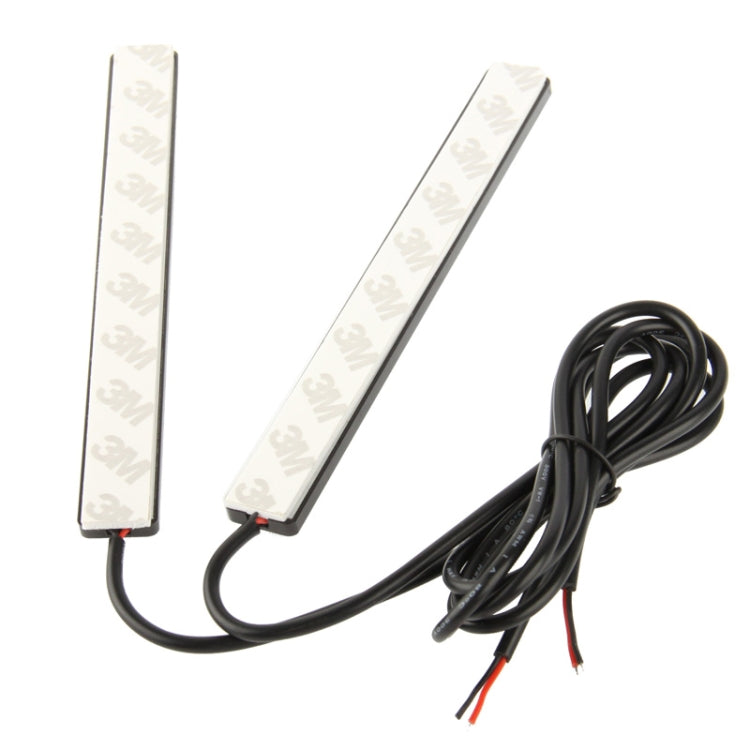 2 x 6W DIY White LED Daytime Running Light / DRL Lamp, Length: 17cm