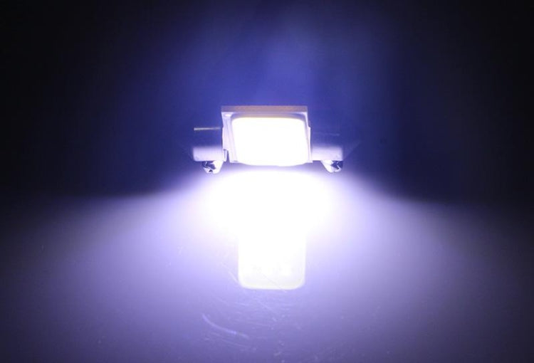 2 PCS 31mm 1.5W 80LM White Light 1 COB LED License Plate Reading Lights Car Light Bulb