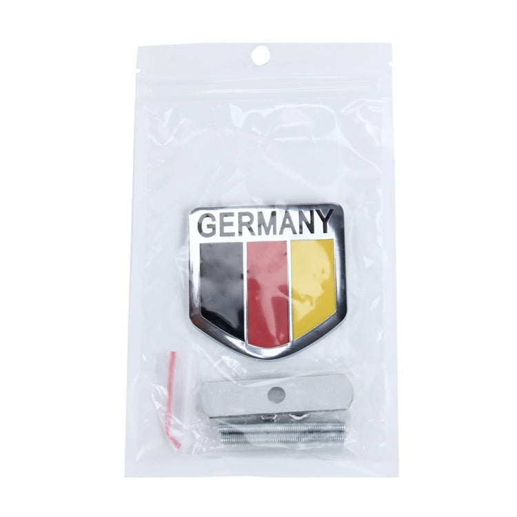 MZ Universal Aluminum Alloy Car Front Grille, Germany National Flag, French National Flag, England National Flag, China National Flag