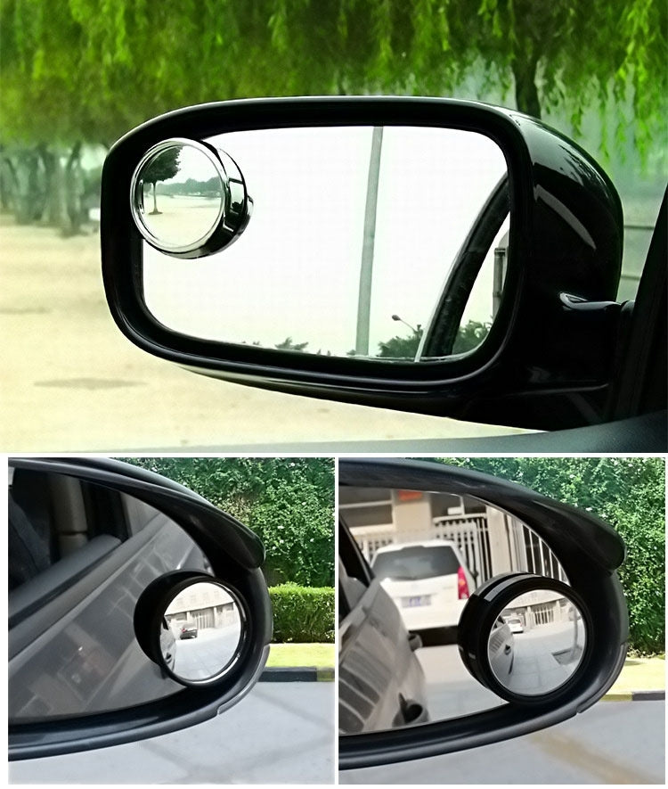 2 PCS SY-022 Car Vehicle Mirror Blind Spot Rear View Small Round Mirror, Diameter: about 5.6cm, SY-022(Black), SY-022(Silver)