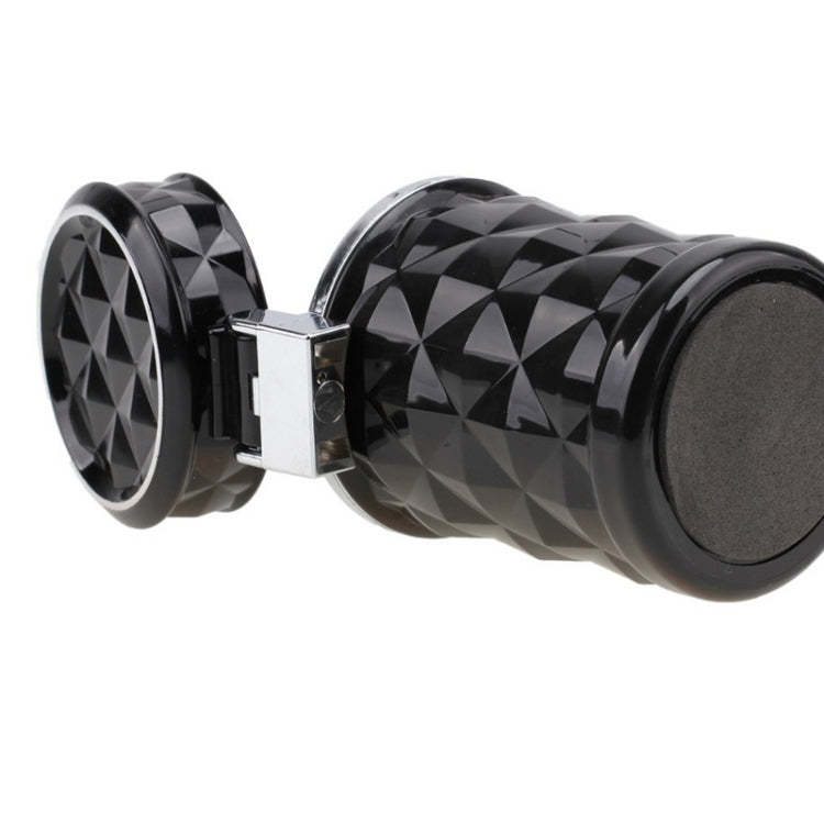 Luminescent Diamond-Cut Car Ashtray with Illuminating LED Light
