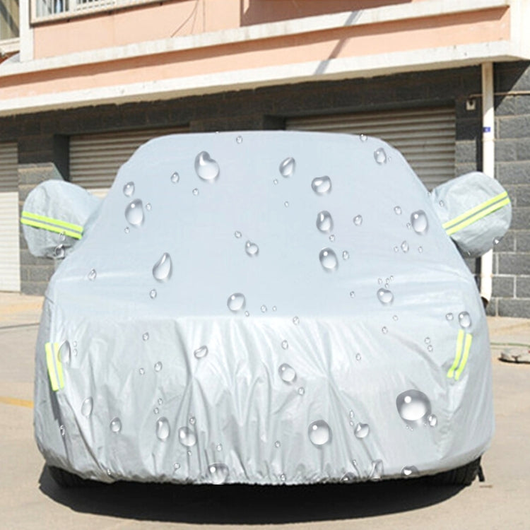 PEVA Anti-Dust Waterproof Sunproof Hatchback Car Cover with Warning Strips
