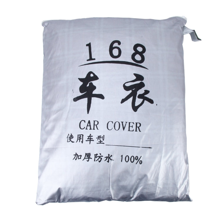 PEVA Anti-Dust Waterproof Sunproof Hatchback Car Cover with Warning Strips