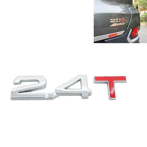 3D Universal Decal Chromed Metal Car Emblem Badge Sticker Car Trailer Gas Displacement Identification, Size: 8.5x2.5 cm, 1.6T, 1.8T, 2.0T, 2.2T, 2.4T, 2.5T, 2.8T, 3.0T