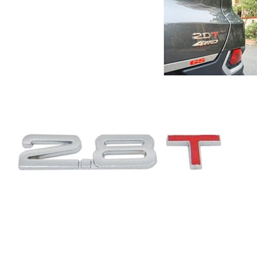 3D Universal Decal Chromed Metal Car Emblem Badge Sticker Car Trailer Gas Displacement Identification, Size: 8.5x2.5 cm, 1.6T, 1.8T, 2.0T, 2.2T, 2.4T, 2.5T, 2.8T, 3.0T